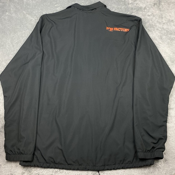 Fox Factory Jacket Mens Sz‎ XXL Black Snap Closure Pockets Jersey Lined Collared - Picture 10 of 15